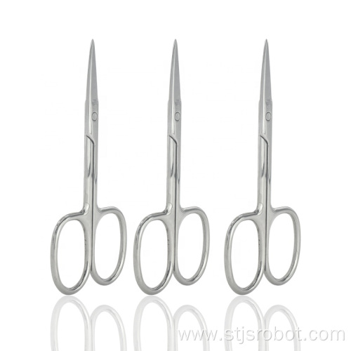 Professional Cuticle Nail & Nose Scissors Stainless Steel Beauty Manicure Nose Hair Cutting Mini Scissors